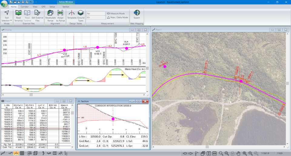 screenshot of RoadEng Civil Engineer